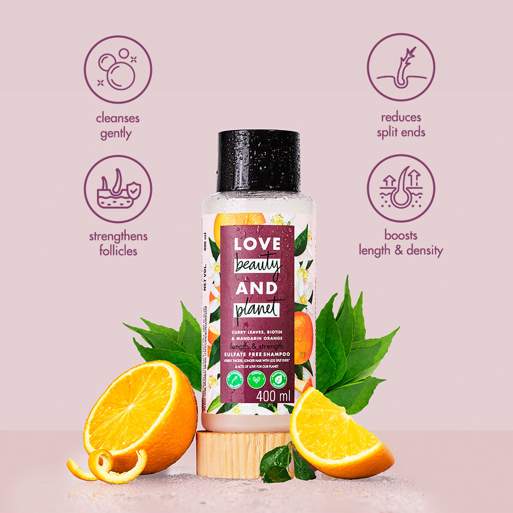 Love Beauty & Planet Curry Leaves & Biotin Shampoo - 400 ml