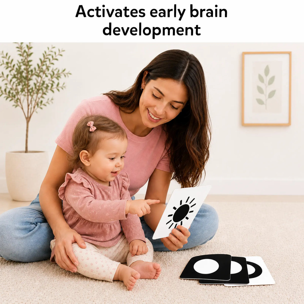Skillmatics High Contrast Flash Cards for Infants (0-12 months) | 60 Large Pictures, Visual Stimulation & Sensory Development