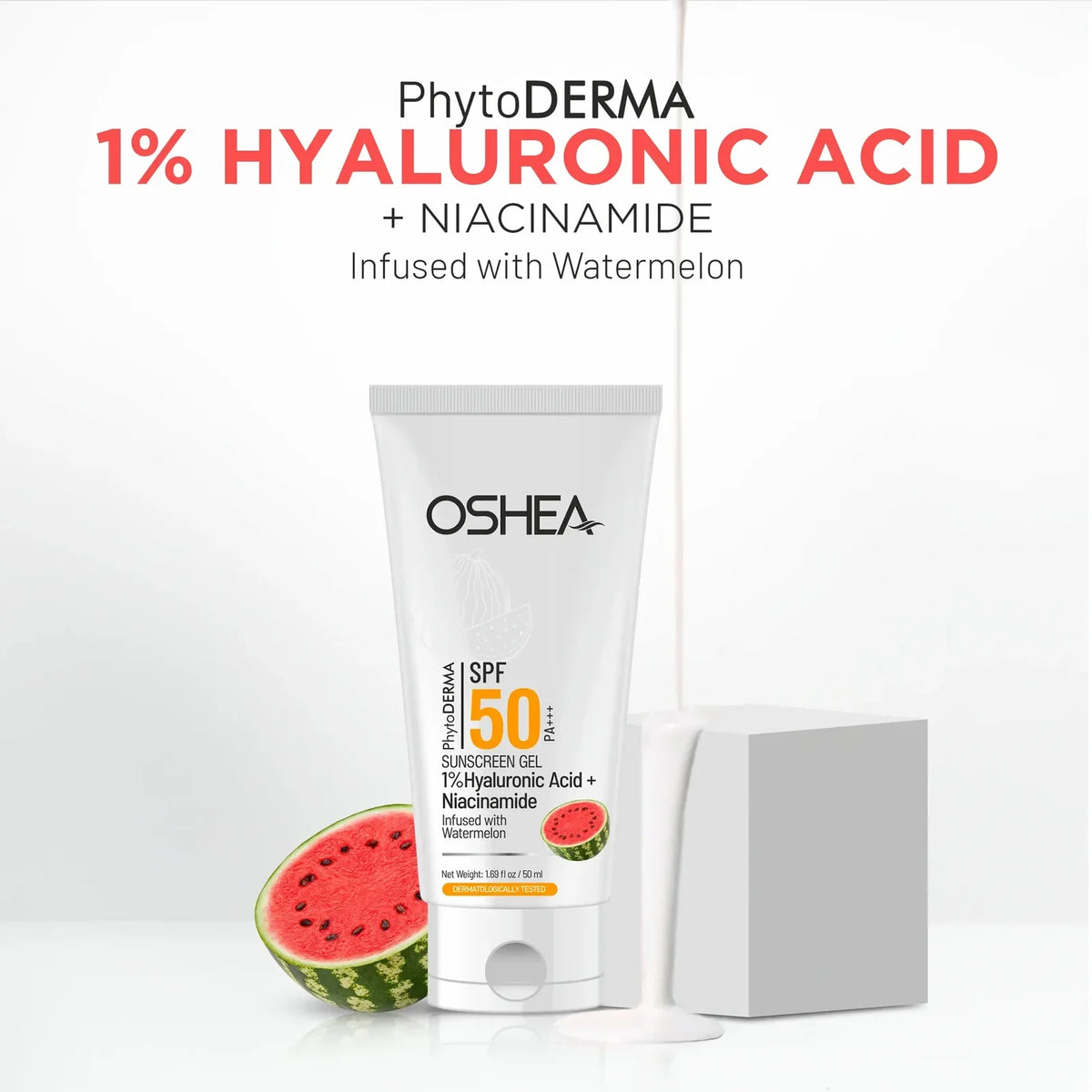 Oshea Herbals OSHEA HERBAL Hyaluronic Acid Sunscreen Gel SPF 50 for Dry and Dehydrated Skin 50ml