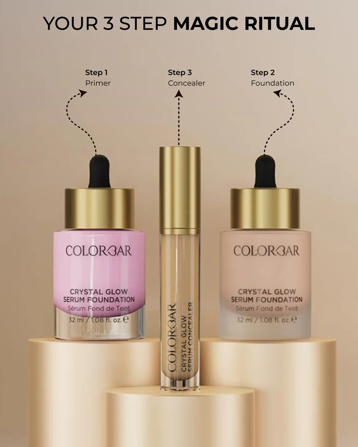 Colorbar Crystal Glow Serum Foundation 32ml SFW 6.1