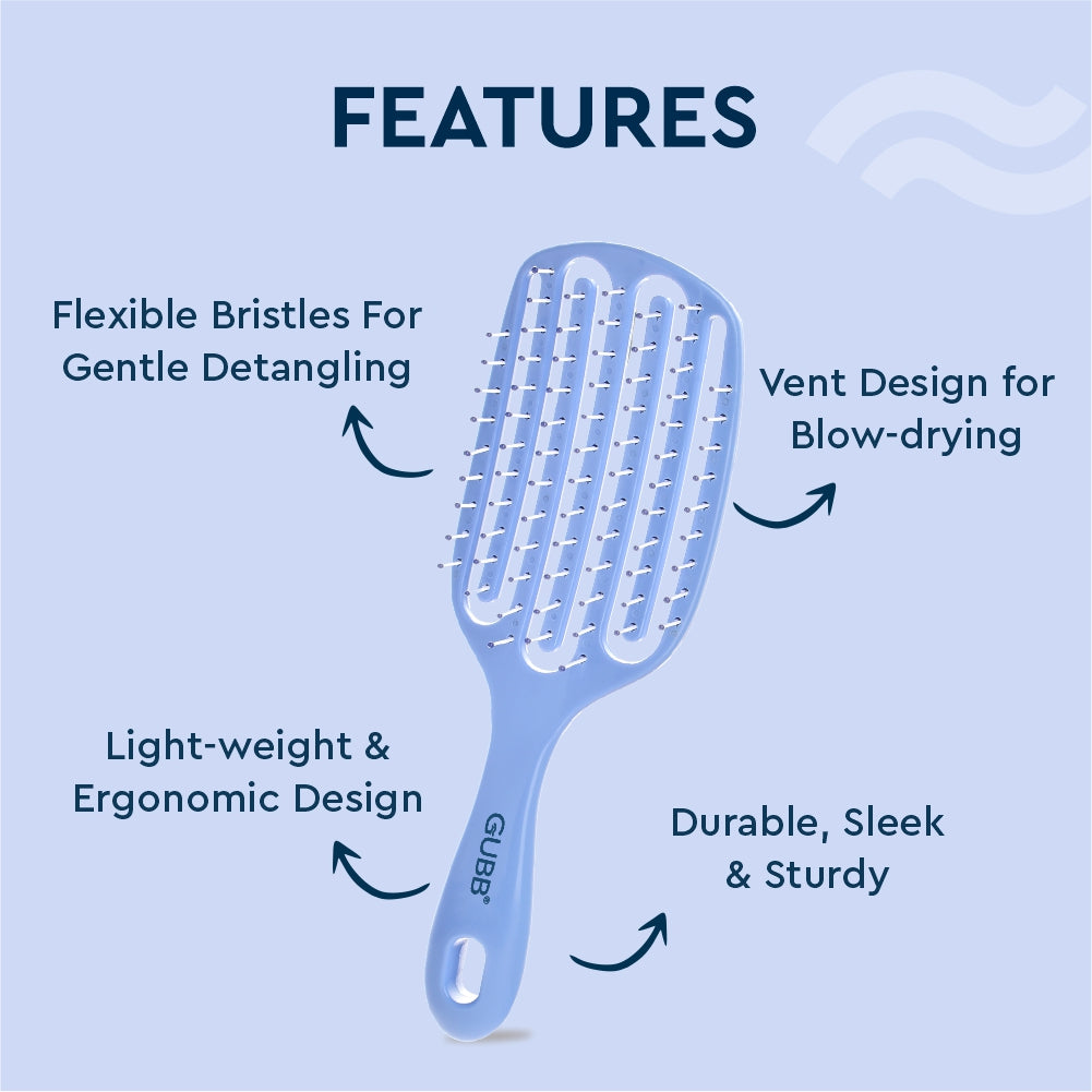 GUBB WORLD FRENCH HUES PADDLE VENT BRUSH LONG