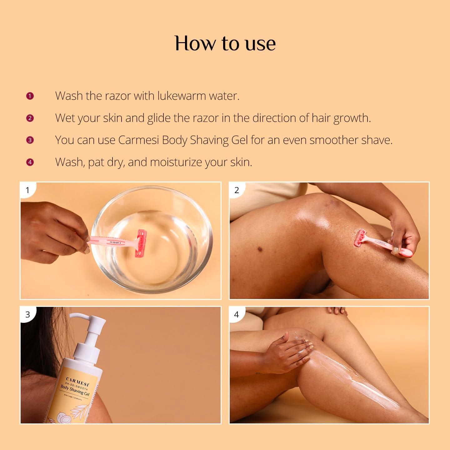 Carmesi -  Body Razor Disposable (5 Razors)