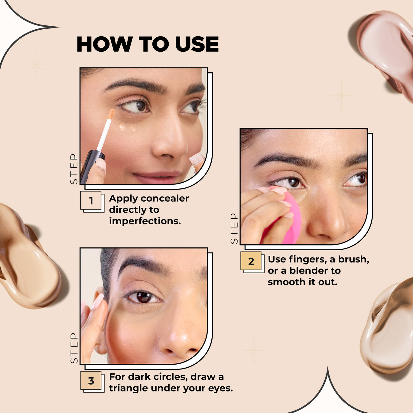 Hide It All Cover Concealer High Coverage | Weightless Formula | Conceals Imperfections | Infused with Shea Butter | Matte Finish | Long-Lasting | All Skin Types