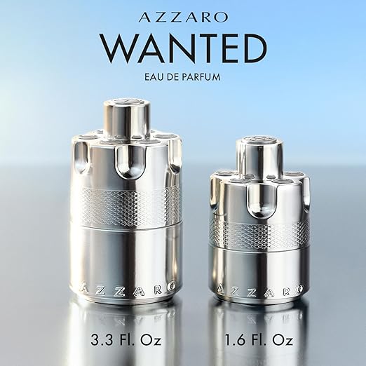 Azzaro Wanted Eau de Parfum 100 ml - Energizing & Intense Mens Cologne - Woody, Aromatic & Spicy Fragrance - Fresh Notes of Juniper Berries, Sage, Vetiver - Las