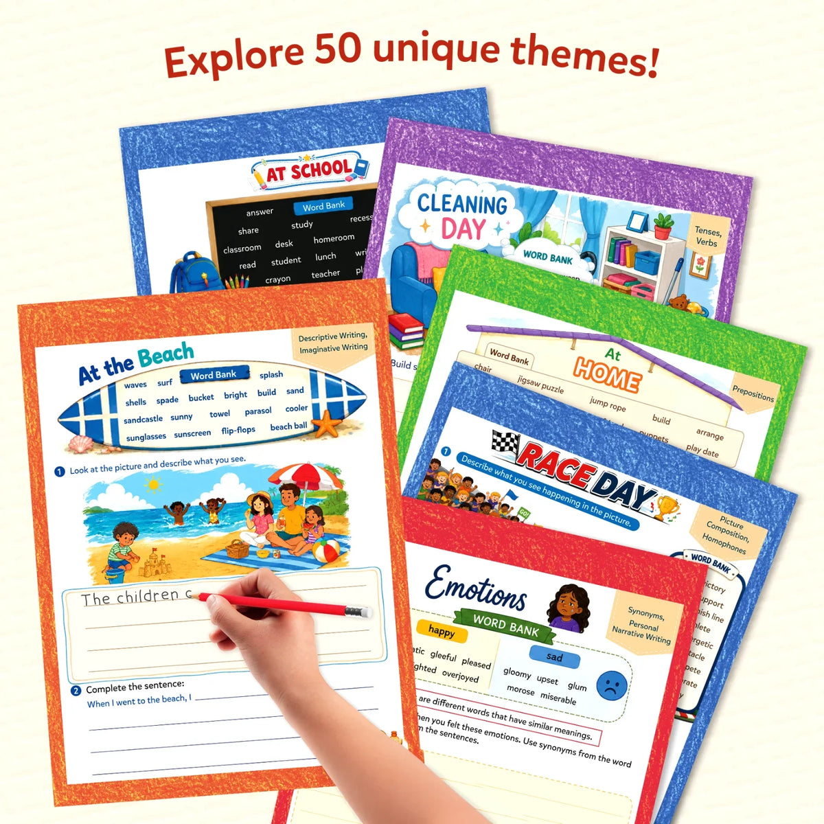Skillmatics Sentence Sprouts | Sentence Building & Creative Writing Activity Book (ages 6-10)