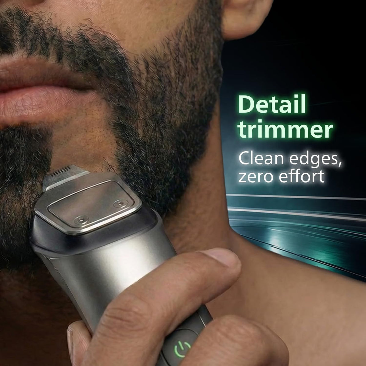 Philips India's No.1 Men's Trimmer* | Effortless styling | BeardSense Technology | All-in-One Grooming 11 in 1 Trimmer Kit- Face, Head, Body | IPX7 Waterproof M