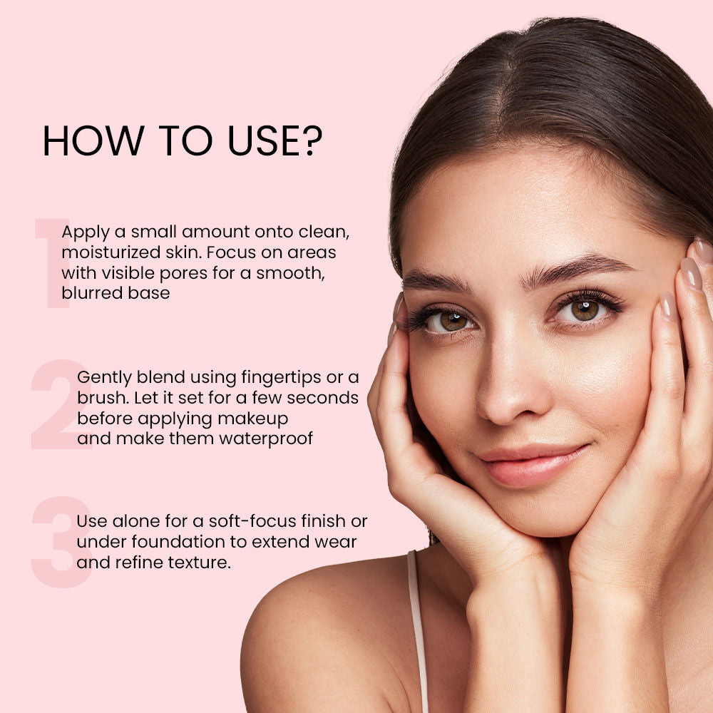 Shopaarel Face Focus Ultra Primer Reduce Pores, Watermelon Extract, Oil Control- Pink (20ml)