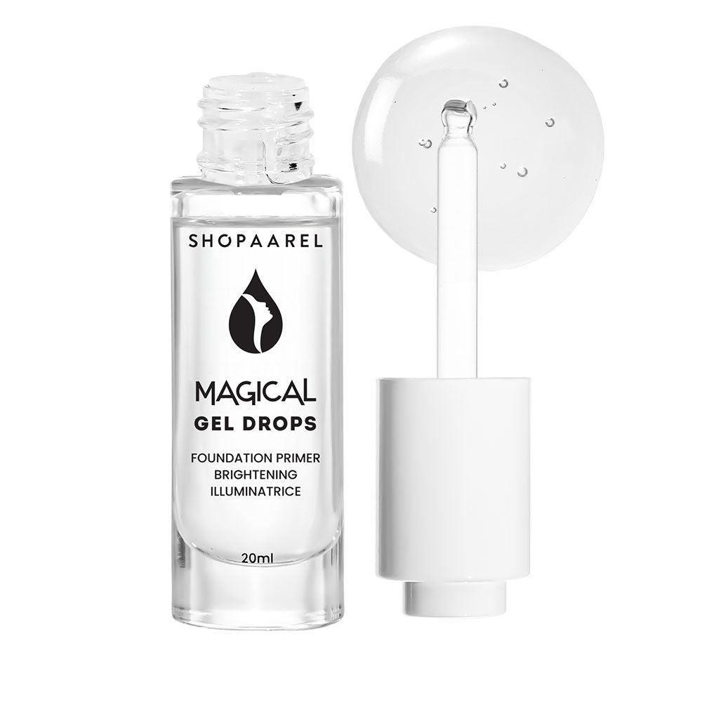 Shopaarel Magical Gel Drops, Face Primer, Soft Radiance, Luminous Finish - Clear (20ml)