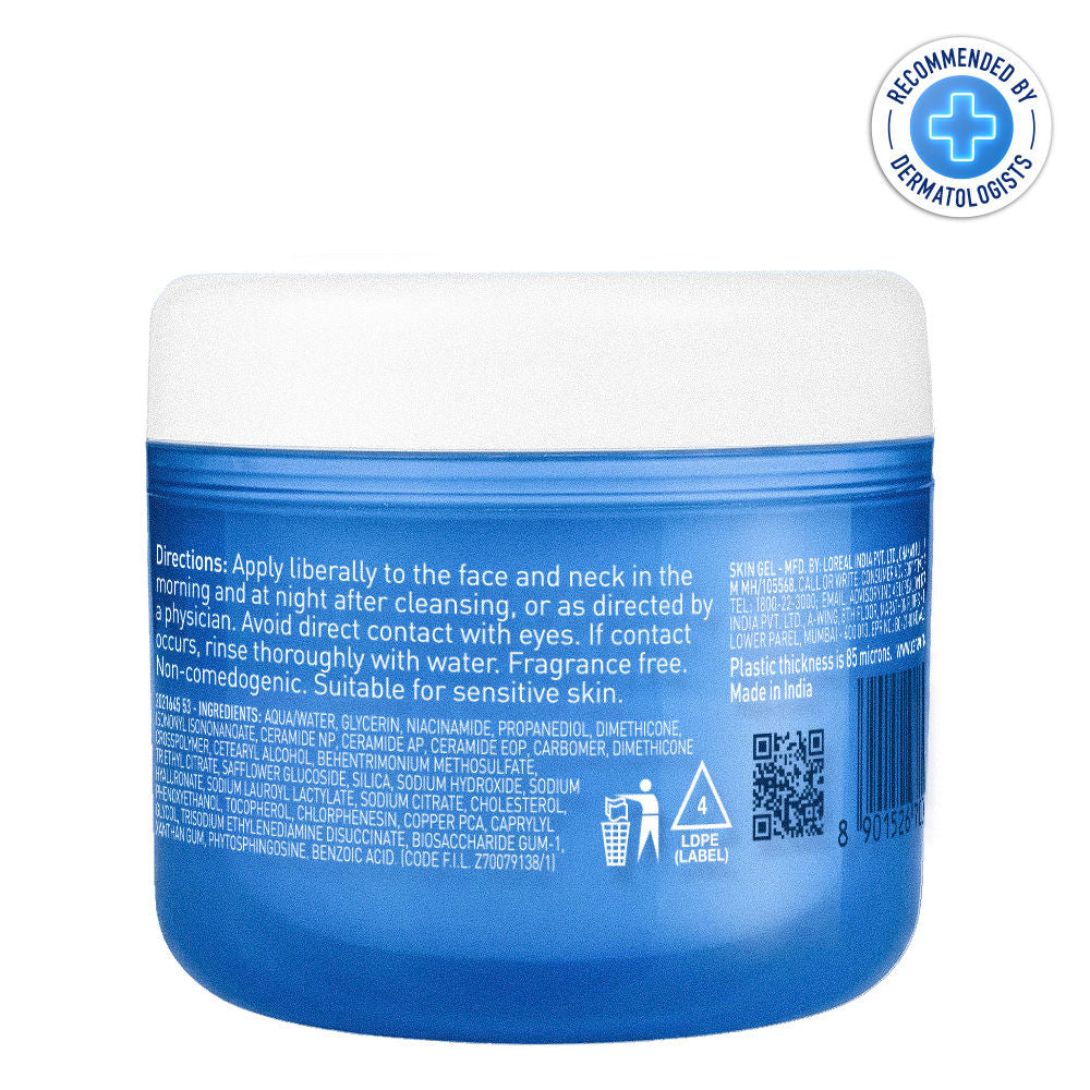 CeraVe HA Water Gel Oil-Free Face Moisturizer with Hyaluronic Acid & Ceramides for Plumpy Hydration (50ml)