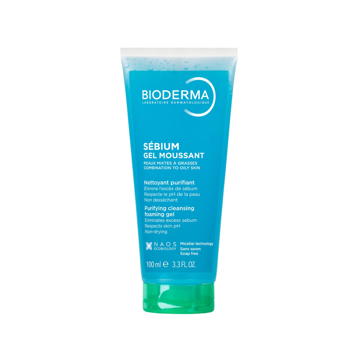 Bioderma Cleanser - Sebium Gel Moussant - Acne Defence Cleanser For Oily Acne Prone Skin (100ml)