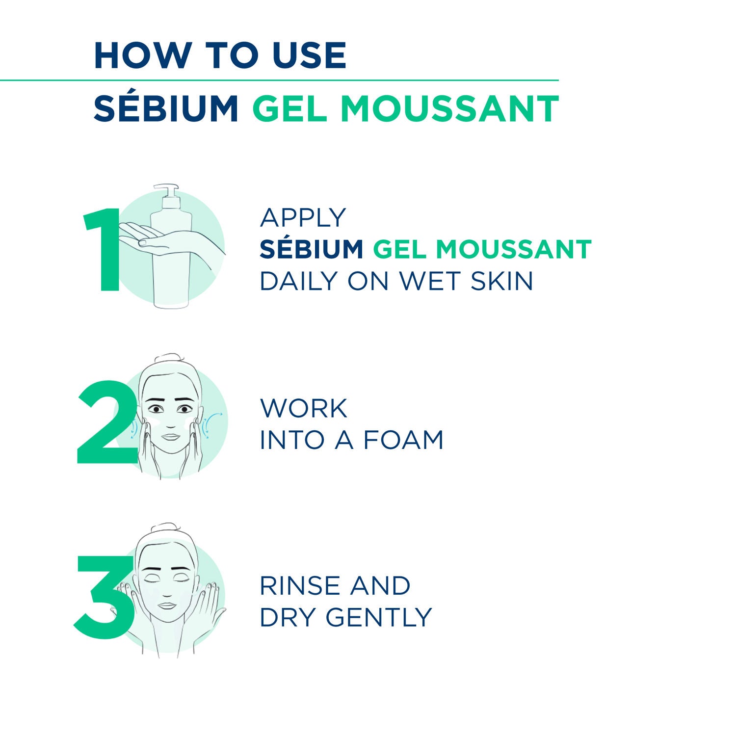 Bioderma Cleanser - Sebium Gel Moussant - Acne Defence Cleanser For Oily Acne Prone Skin (100ml)