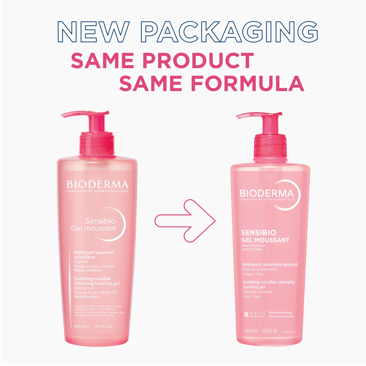 Bioderma Sensibio Gentle Soothing Micellar Cleansing Foaming Gel (500ml)
