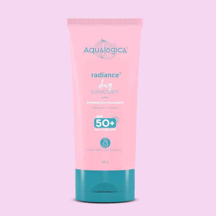 Aqualogica – Radiance+ Dewy Sunscreen with SPF 50+ (80g)
