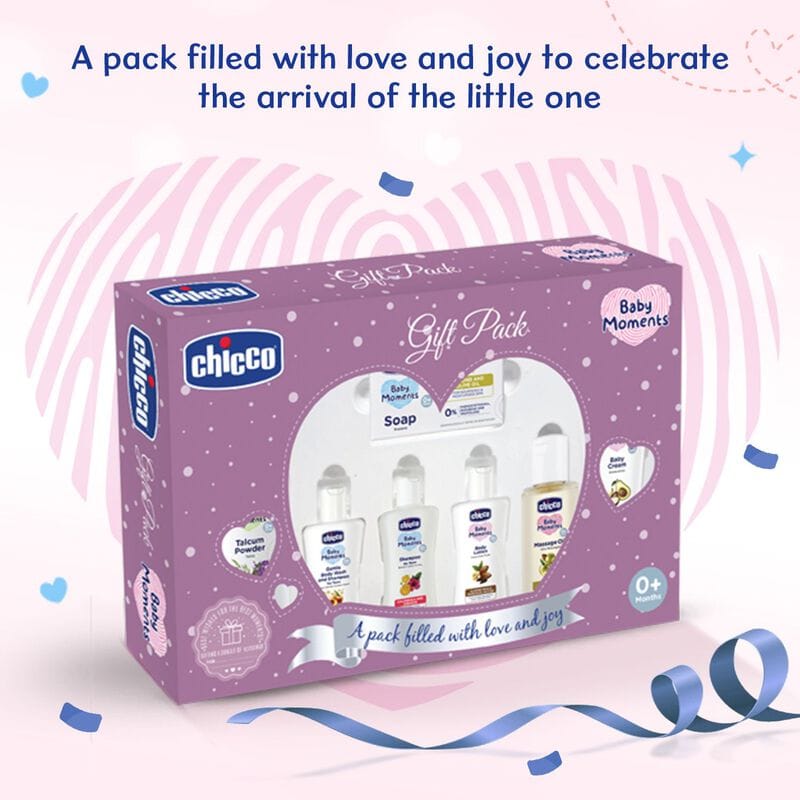 Chicco - Baby Caring Gift Set 0+ Months (Purple)