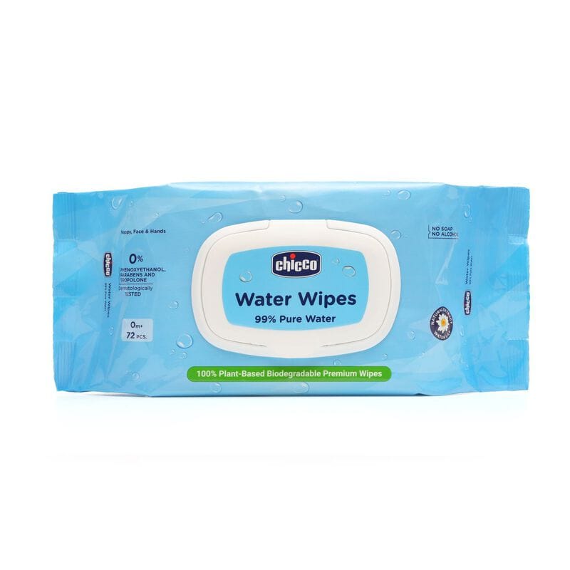Chicco - Water Wipes - 99% Pure Water (72 Pcs)