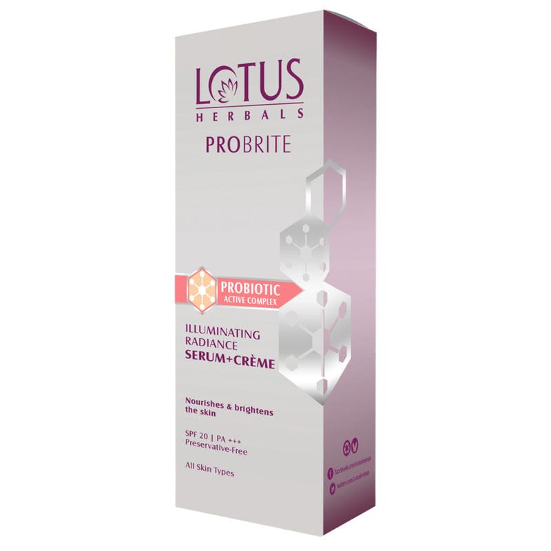 Lotus Herbals - Probrite Illuminating Radiance Serum+Crème SPF 20 PA+++ (30mL)