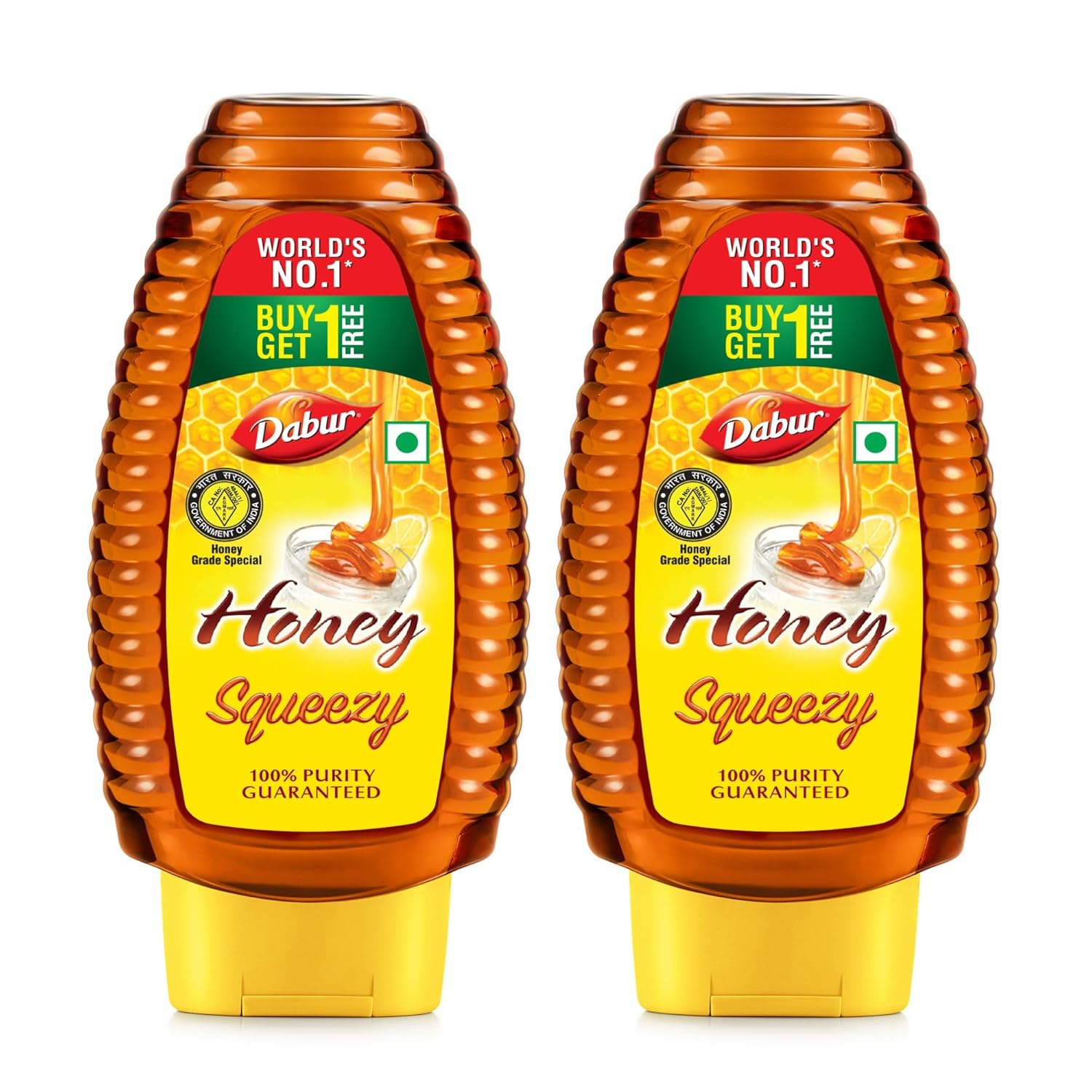 Dabur Honey - 1.4kg (700g x 2, Buy 1 Get 1 Free) | 100% Pure | World's No.1 Honey Brand with No Sugar Adulteration | For Fitness & Health | Natural Immunity Booster | 100% Indigenous | Rich in Antioxidants & Minerals