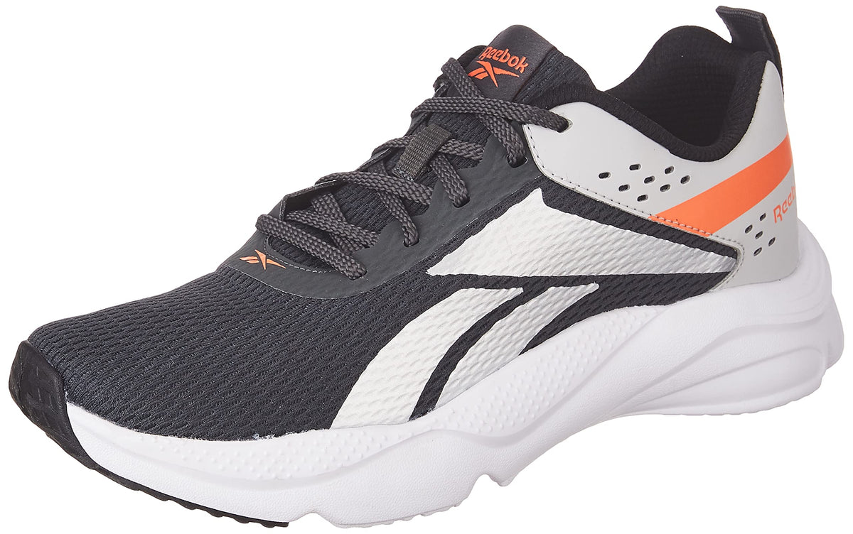 Reebok Mens Runway Shoes 11 UK (12 US) gravel-mattsilver-lghsolidgrey-pumporange