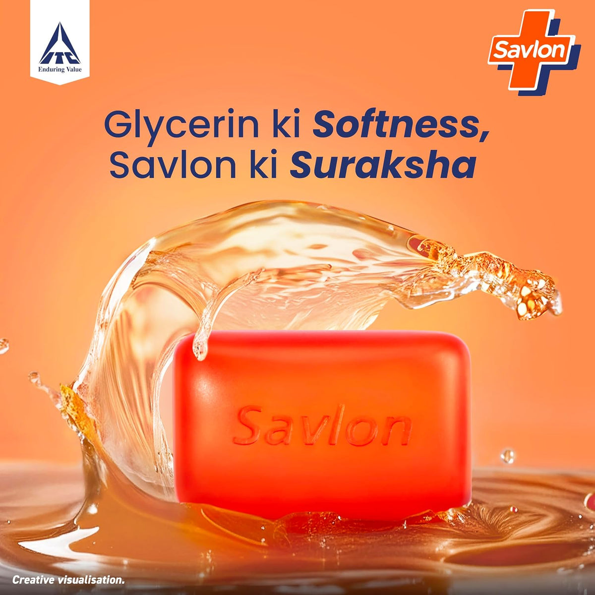 Savlon Moisturizing Glycerin Bathing Soap Bar 600g (120g Pack of 5) | 99.9% Germ Protection | Natural-Origin Glycerin | Value Family Pack | Soft Moisturized Ski