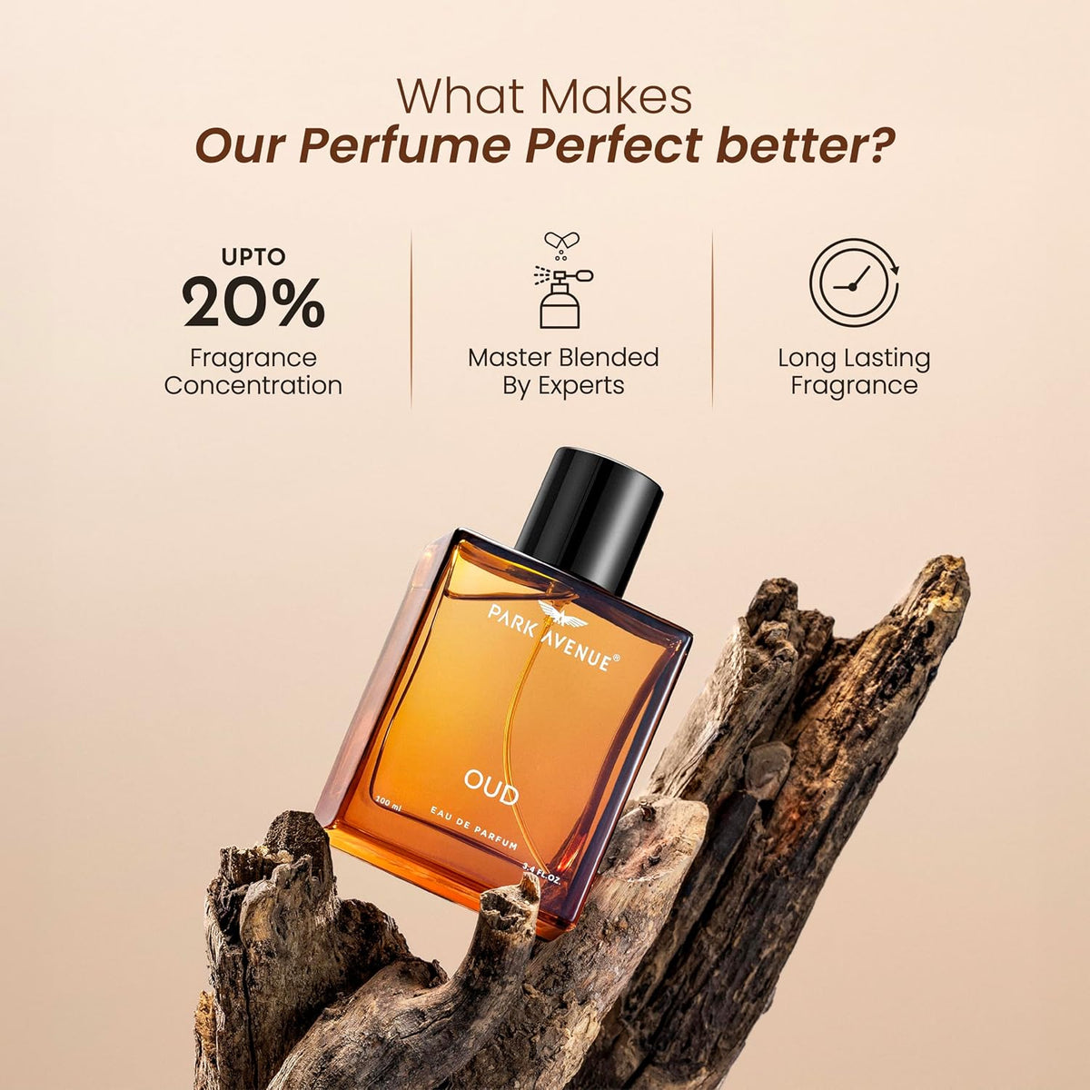 Park Avenue Oud, Liquid Eau De Parfum Men, 100ml | Long Lasting Perfume Spray For Men | Wedding Gift Ideas | Best Wedding Gifts | Premium Luxury Fragrance Scent