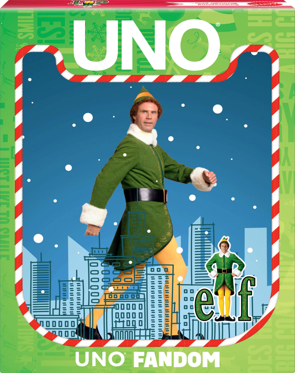 Mattel Games UNO Fandom Elf Card Game, Ages 7+, 2-10 Players