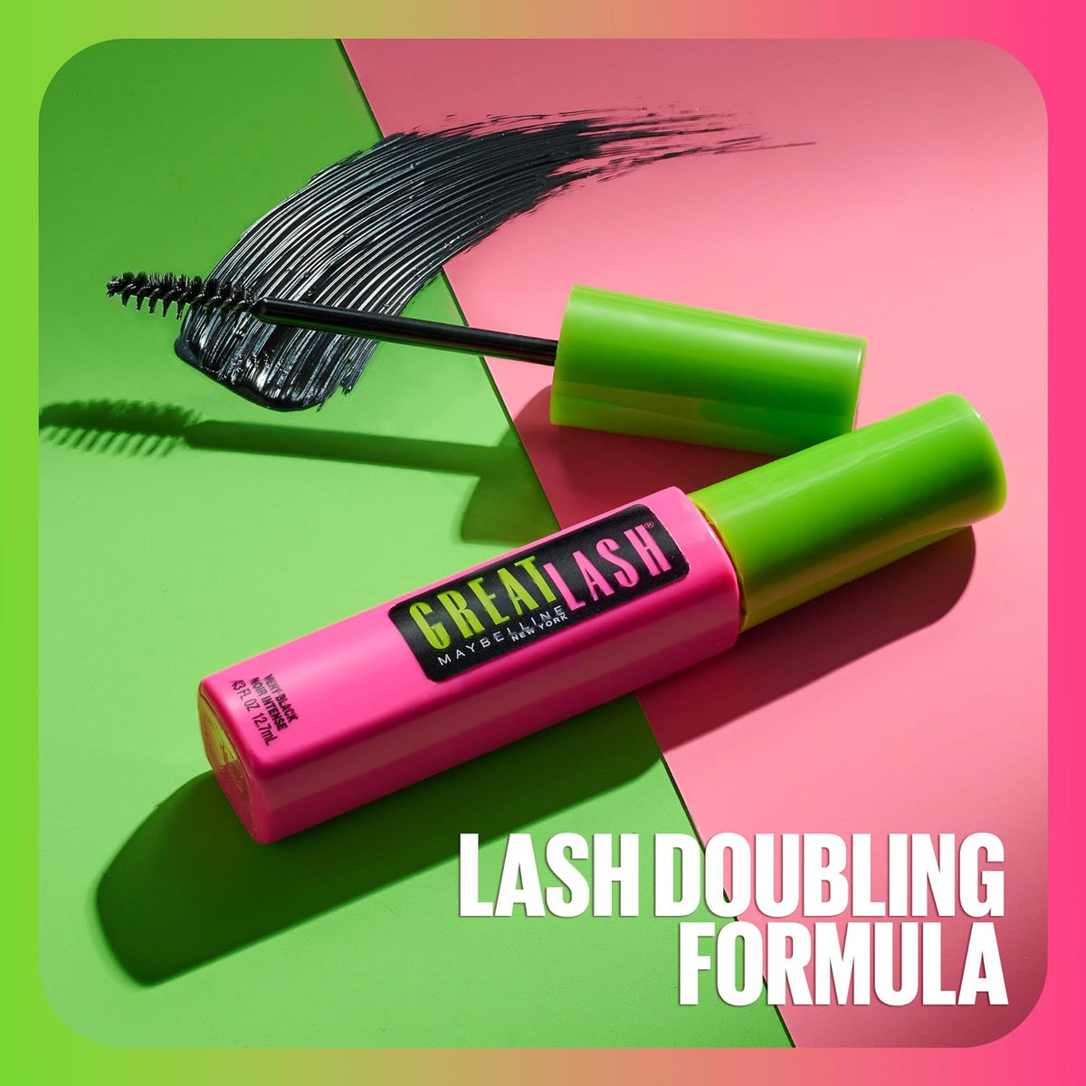 Maybelline Great Lash Waterproof Mascara, Very Black, 1301ml