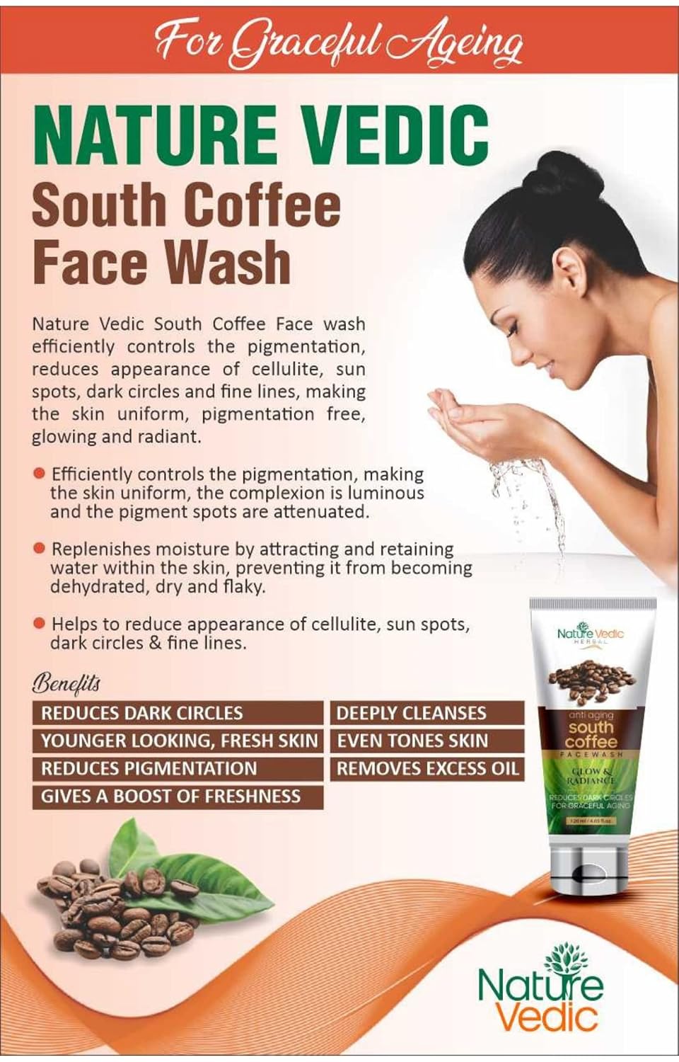 Skin Whitening Ubtan & South Coffee Face wash for skin lightening & Reduce Dark Circle Combo