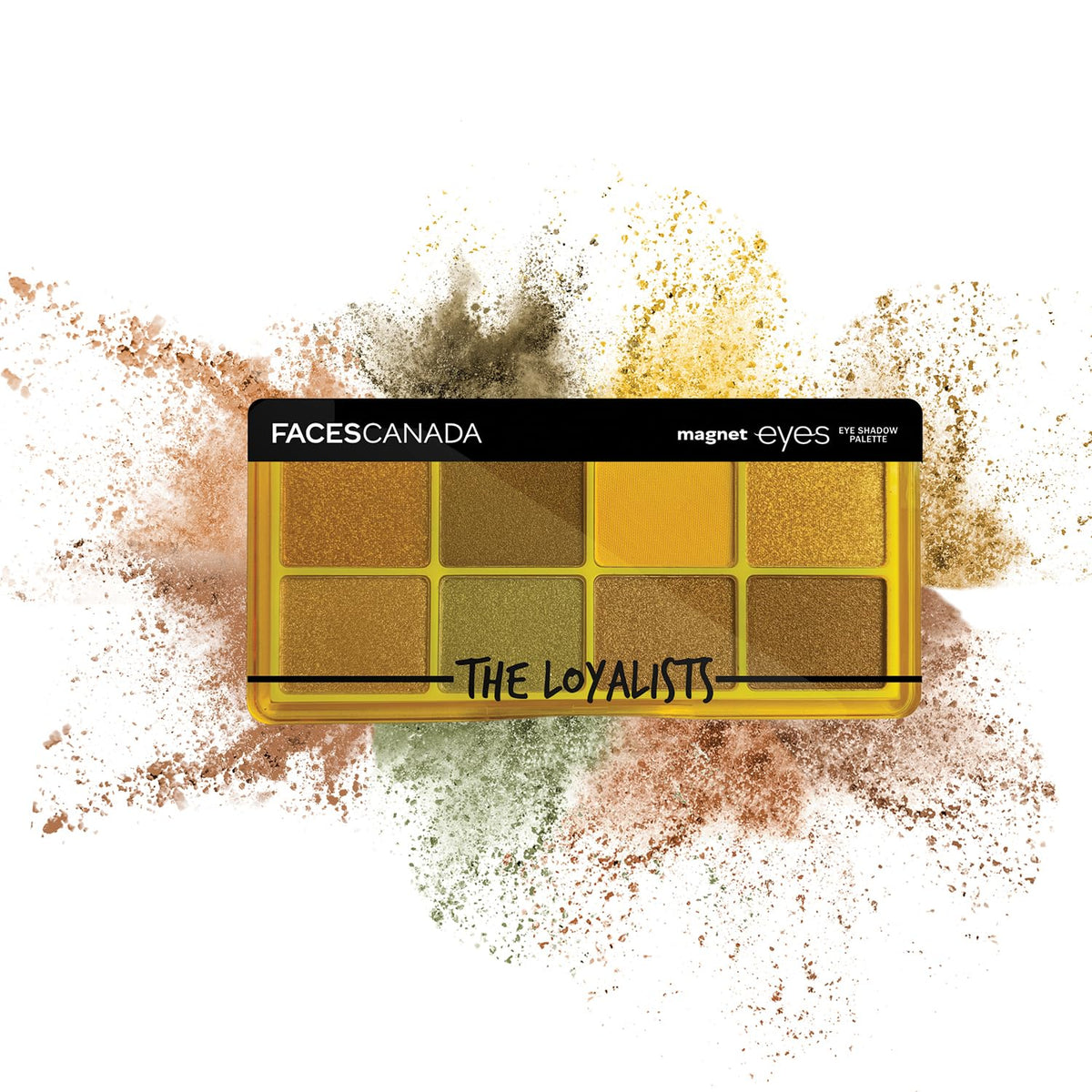 FACES CANADA Magneteyes 8 in 1 Eyeshadow Palette - The Loyalists, 6.4g | Shimmer & Matte Shades | Long Lasting & Intensely Pigmented | Buttery Soft Lightweight