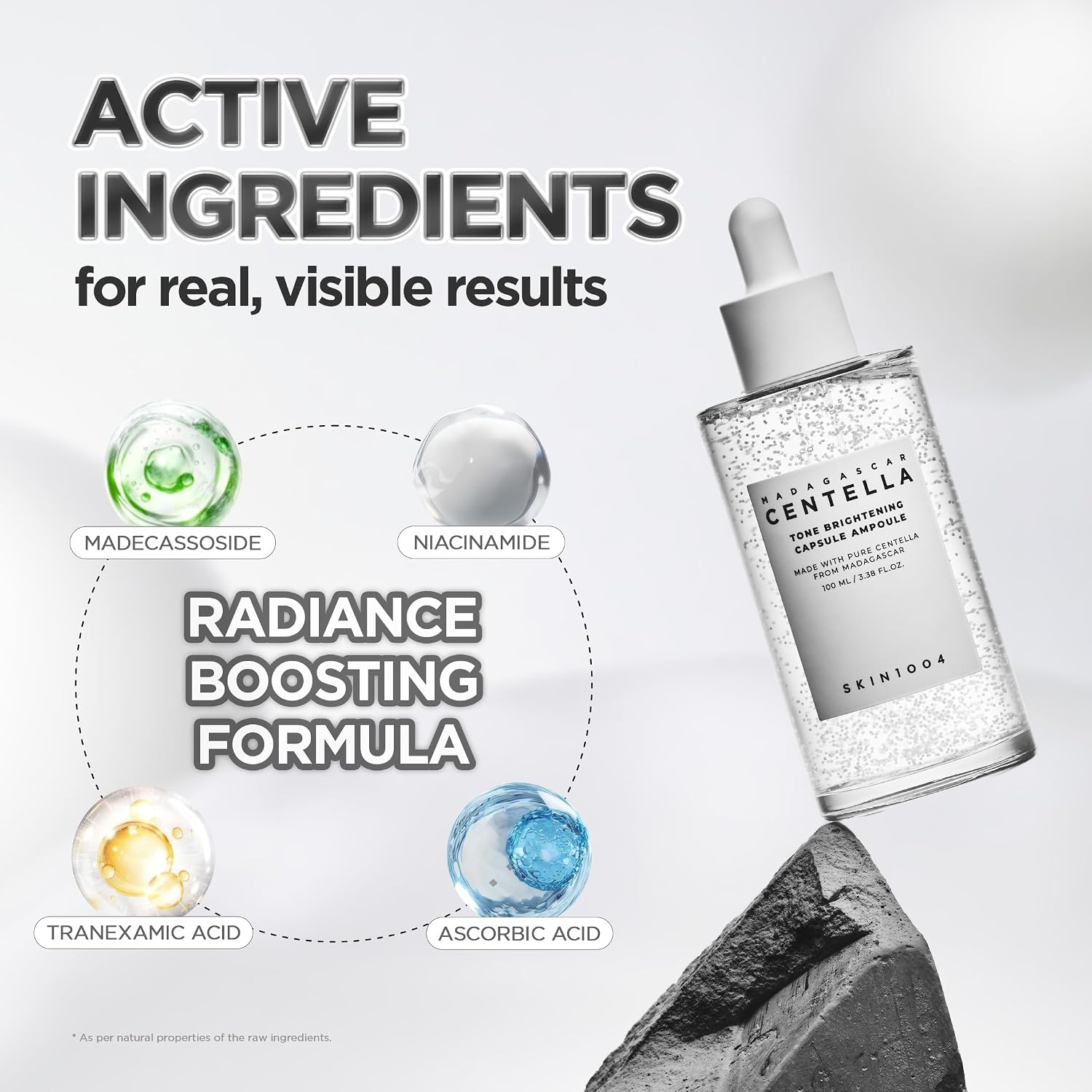 SKIN1004 Madagascar Centella Tone Brightening Capsule Ampoule | Calming Moisturizing Brightening | Sensitive Skin