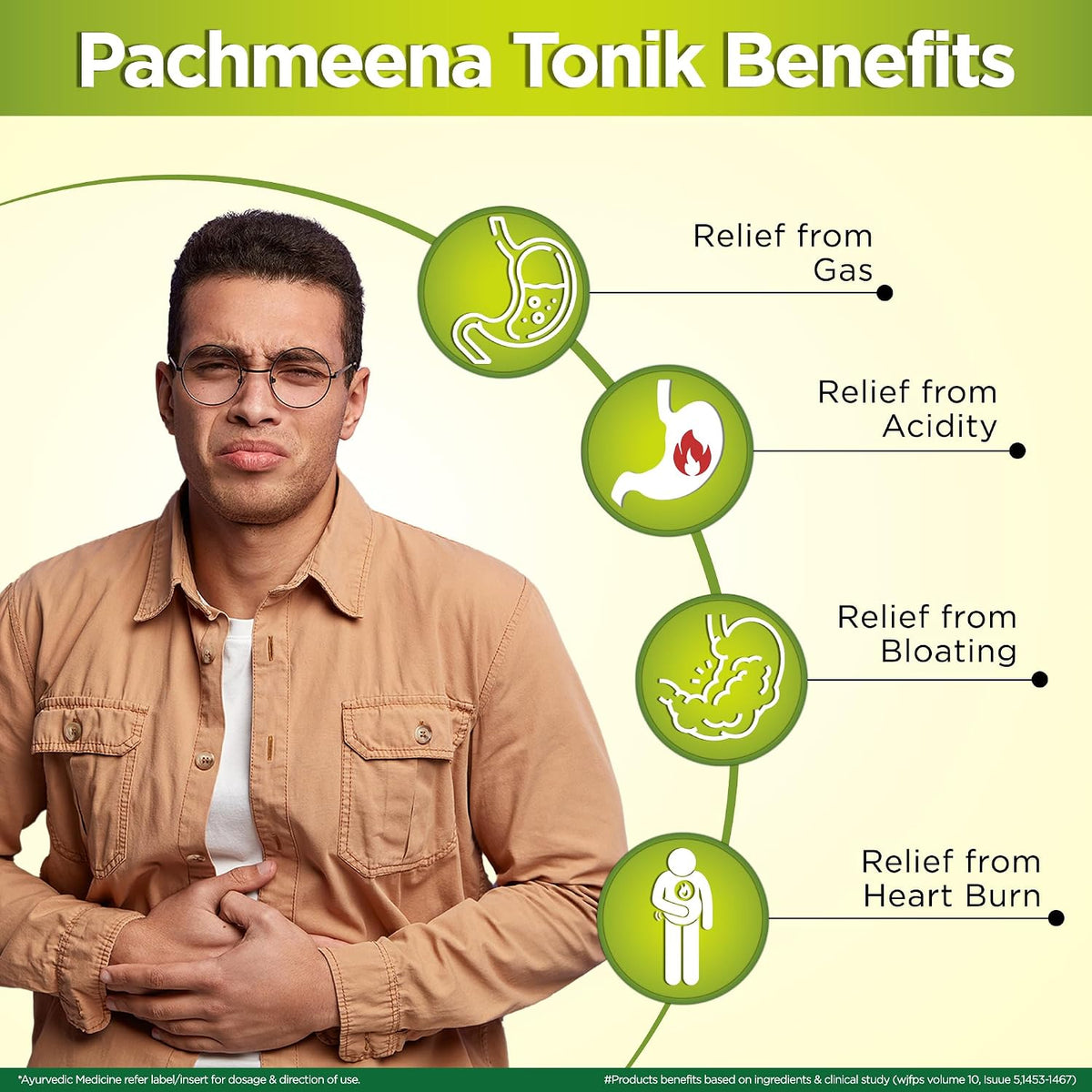 Multani Pachmeena Tonik Digestive Syrup |Ayurvedic Products For Better Digestion | Relief From Gas, Bloating, Abdominal Discomfort | Improves Appetite 100% Natu
