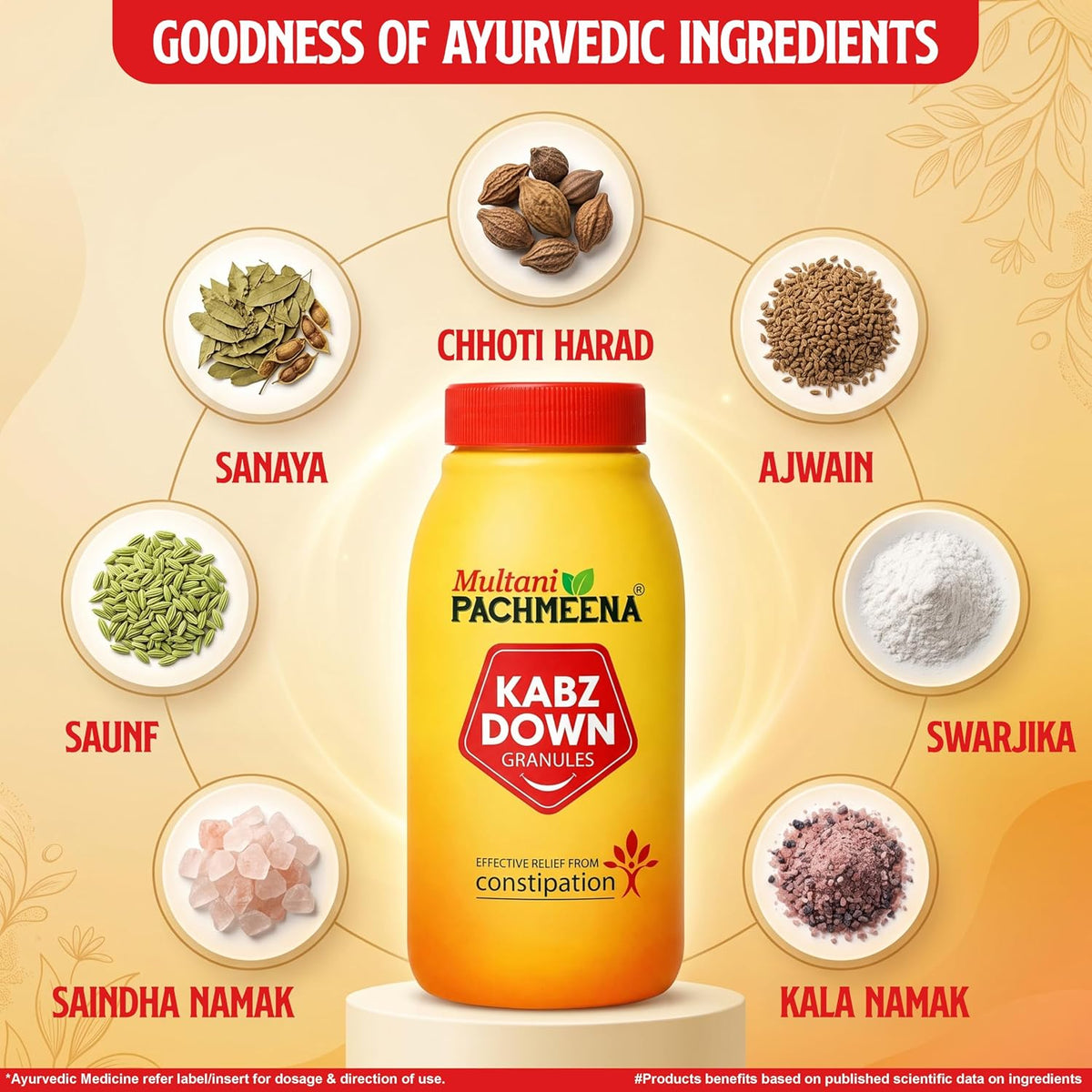 Multani Pachmeena Tonik Digestive Syrup |Ayurvedic Products For Better Digestion | Relief From Gas, Bloating, Abdominal Discomfort | Improves Appetite 100% Natu