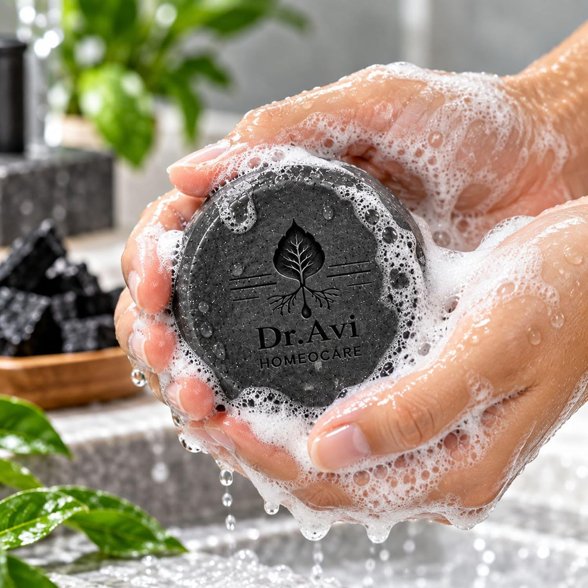 Dr. Avi Activated Charcoal Soap for Face & Body | Oil Control | 3 Bars Pack