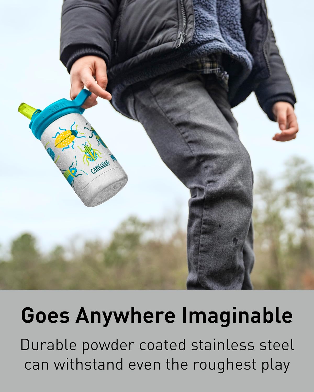 CamelBak 12oz Eddy+ Vacuum Insulated Stainless Steel Water Bottle - Biking Dogs