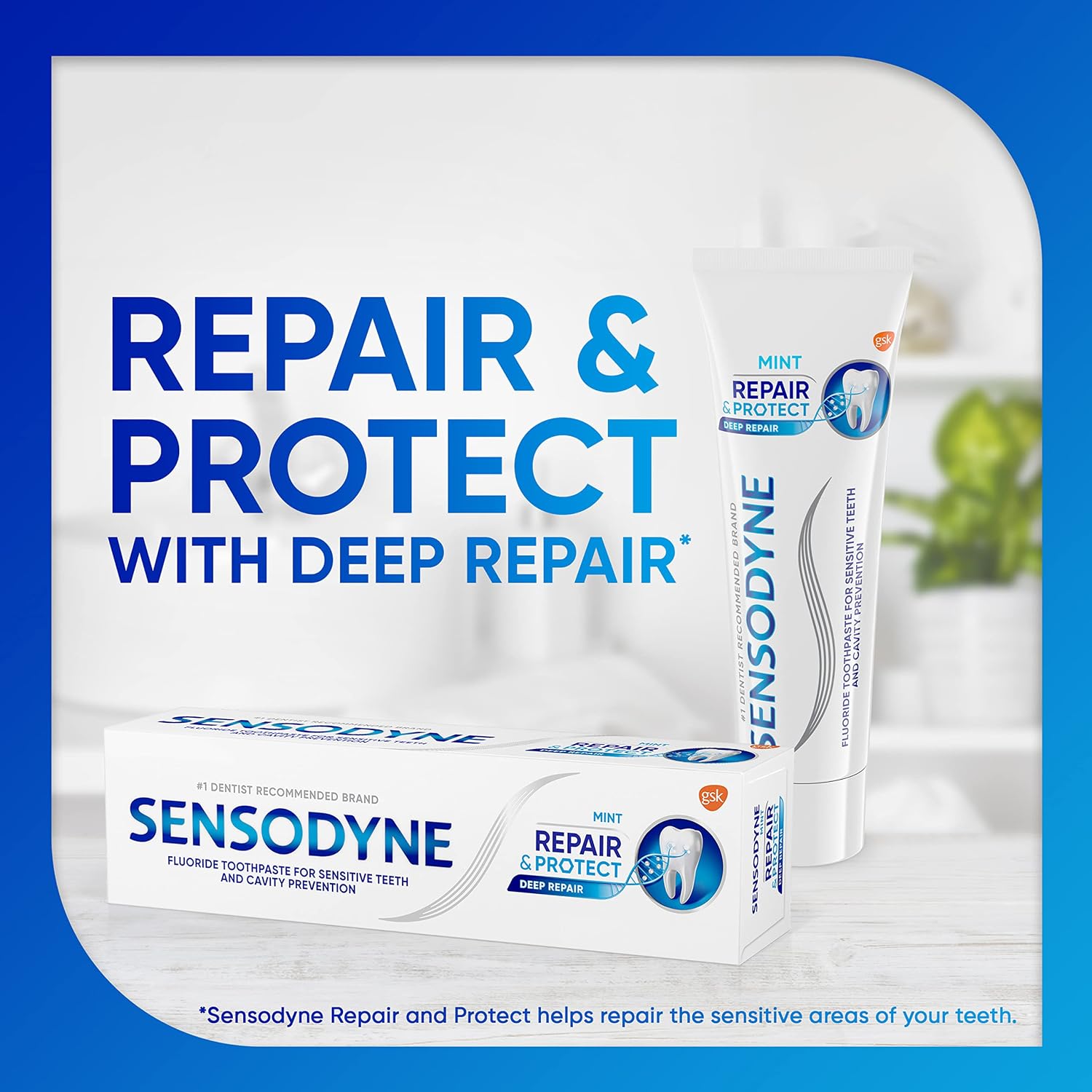 Sensodyne Toothpaste Fresh Mint|Daily Sensitivity Relief Tooth Paste Combo Pack - 250gm (125gm x 2) | Dentist Recommended | Everyday Use Paste, Fresh Breath, Fights Tooth Decay, Maintain Healthy Gums