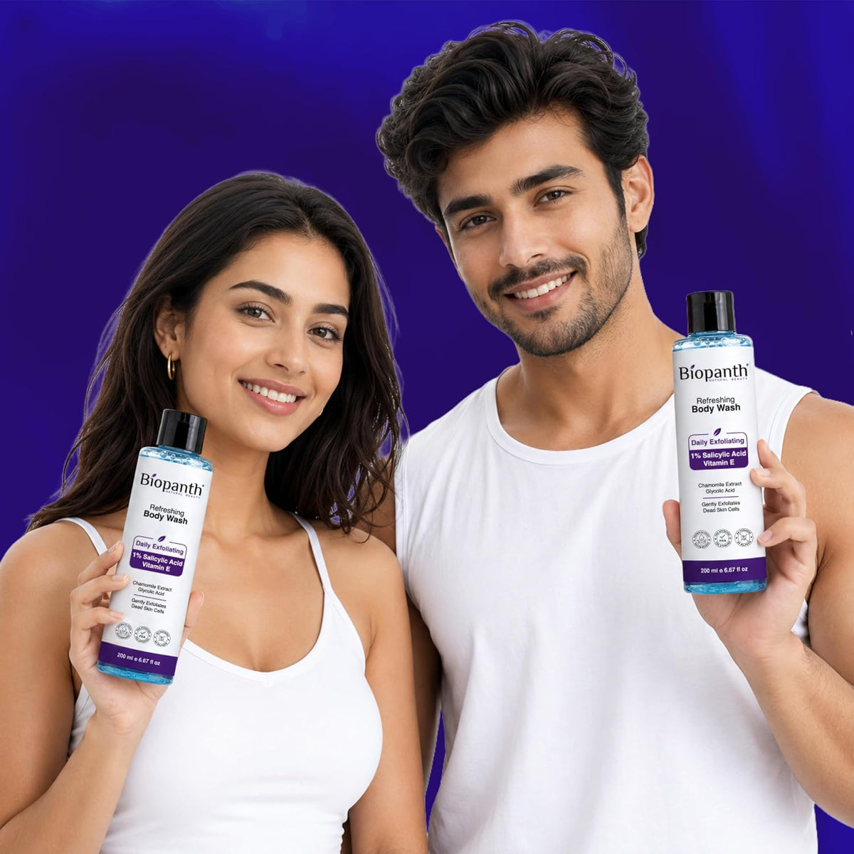 1% Salicylic Acid Refreshing Body Wash | Glowing Skin Detan Bodywash | Daily Exfoliating Shower Gel | Reduces Dark Spots, Tan & Evens out Skin Tone | Suitable f