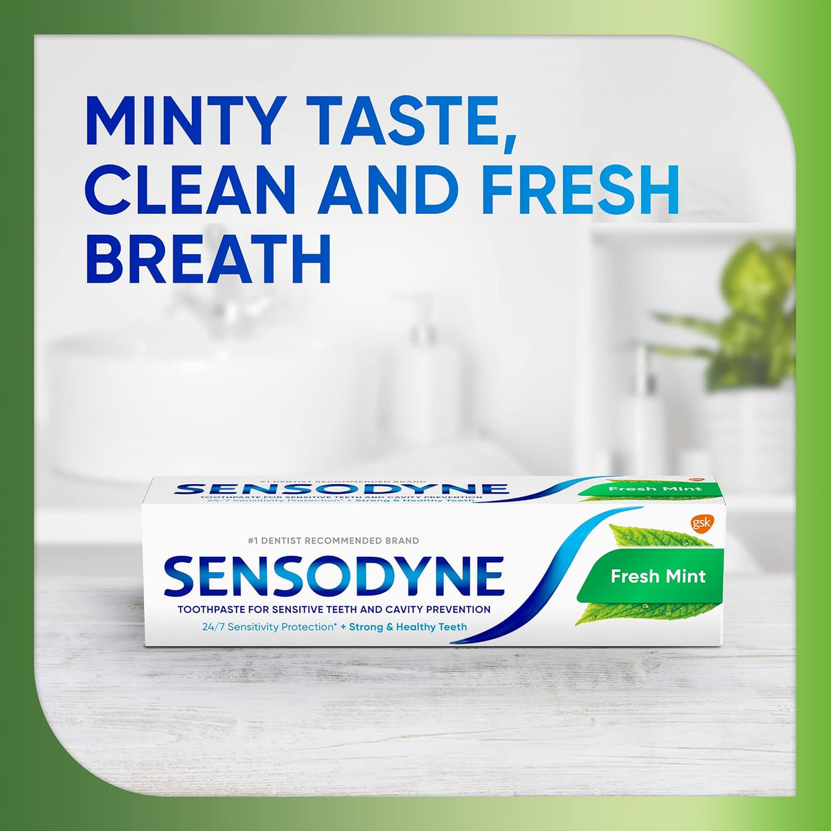 Sensodyne Fresh Mint Sensitive Toothpaste, 4 Ounces (Pack of 2)