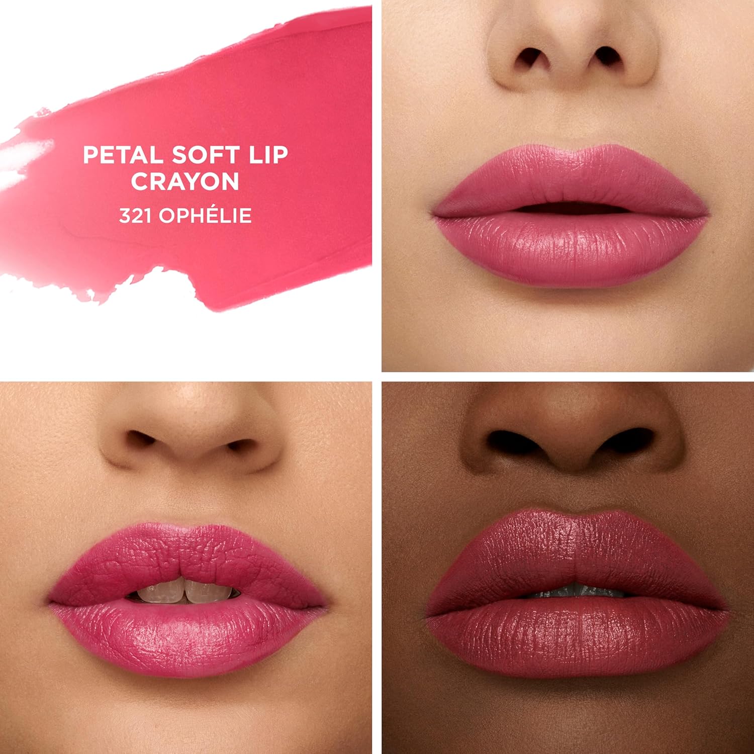 Laura Mercier Petal Soft Lipstick Crayon, 24HR Lip Softening Hydration, 12HR Sheer Matte Lip Color, Comfortable Weightless Wear, Diffused, Blurred Effect