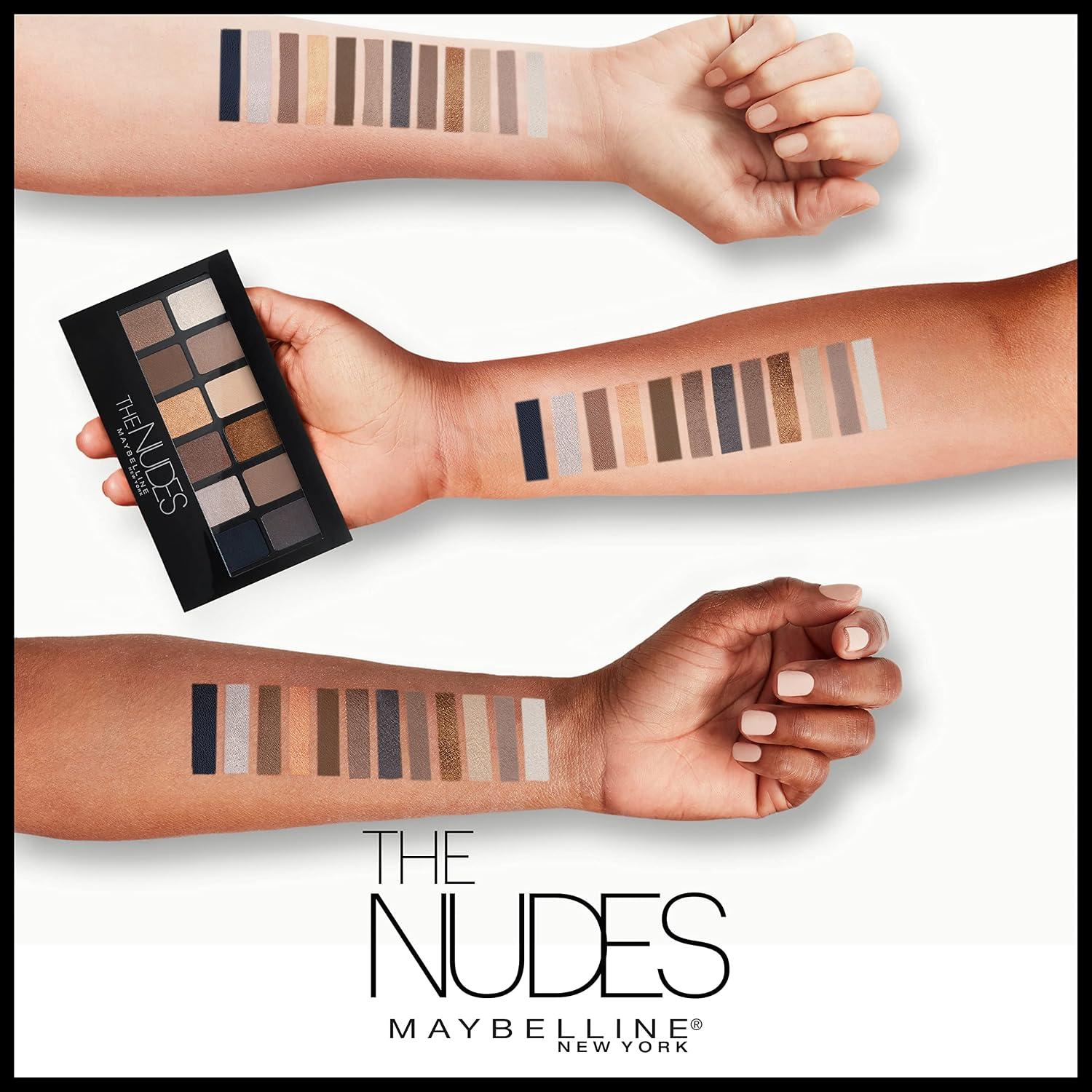 Maybelline New York The Nudes Eyeshadow Palette Powder, Multi, Matte Finish
