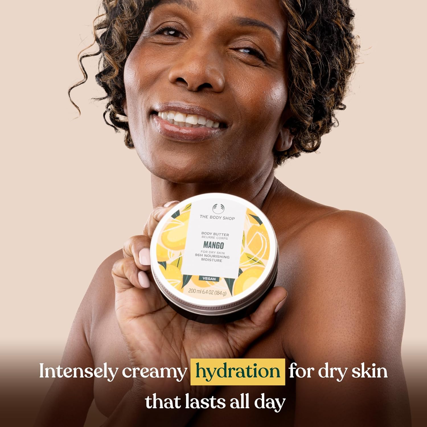 The Body Shop Mango Body Butter – Nourishing & Moisturizing Skincare for Normal Skin – Vegan – 6.4 oz