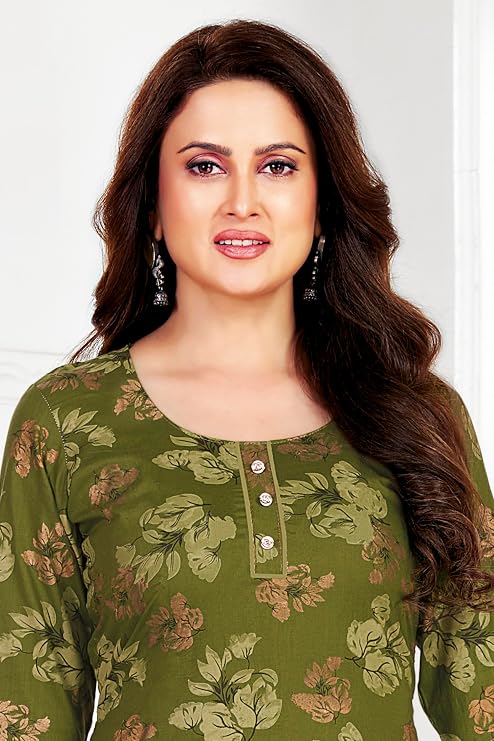 Miraan Cotton Printed Readymade Salwar Suit For Women (MIRAANSANRAN2368) M