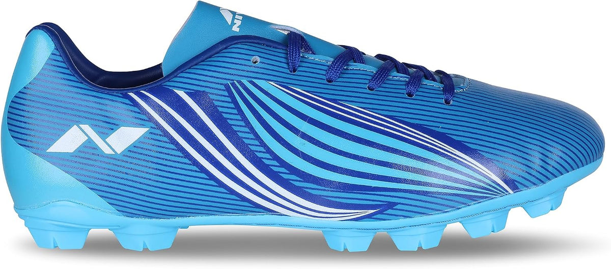 Nivia Birsa Football Stud Shoe Foe Men/Sports and Soccer Shoe/Comfortable and Lightweight Sky Blue/Blue 9 UK