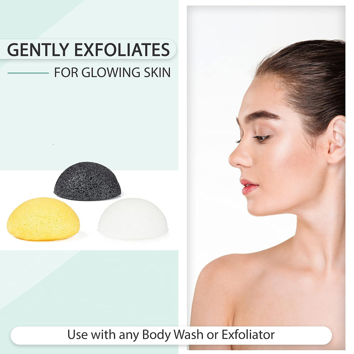 Konjac Sponge - Activated Charcoal - Facial Sponge