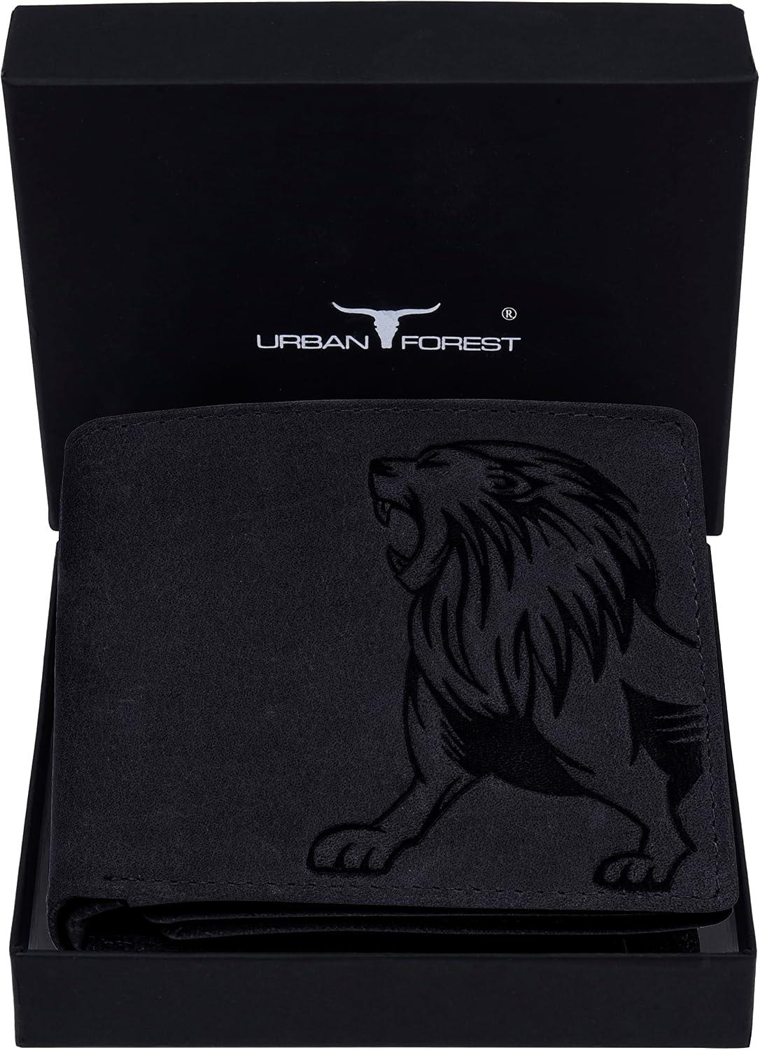 Urban Forest Leo Leather Wallet for Men, Black, Contemporary