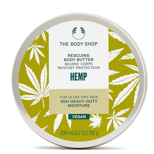 The Body Shop Hemp Body Moisturizer – Nourishing & Moisturizing Skincare for Ultra Dry Skin – Vegan – 6.7 oz