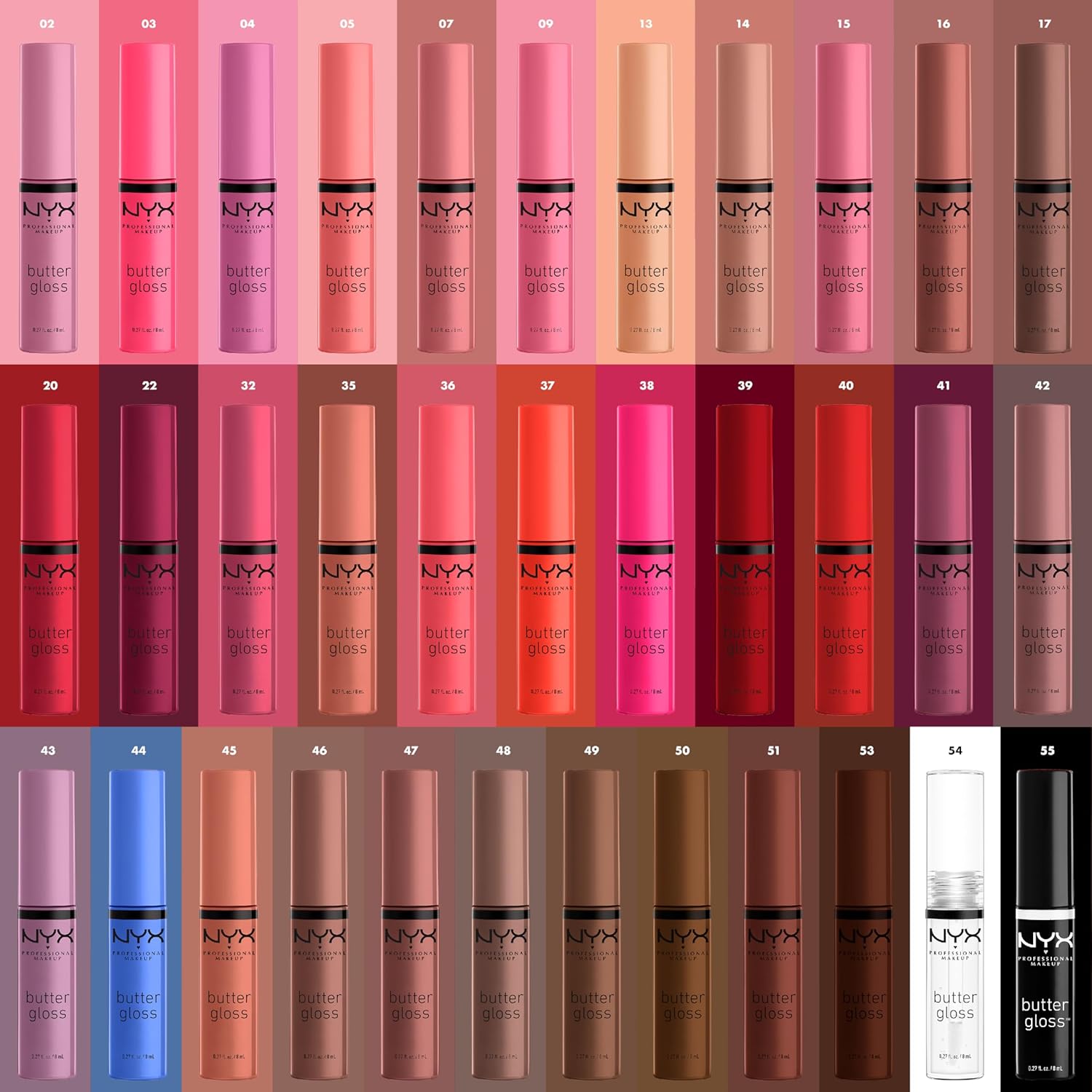 Nyx Professional Makeup Butter Lip Gloss, Glossy Finish - Praline, 8ml