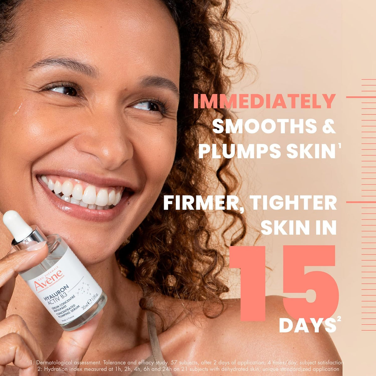 Avène Hyaluron Activ B3 Concentrated Plumping Serum 30ml, Hyaluronic Acid and Niacinamide Serum, Helps Reduce Fine Lines and Replenish Skin