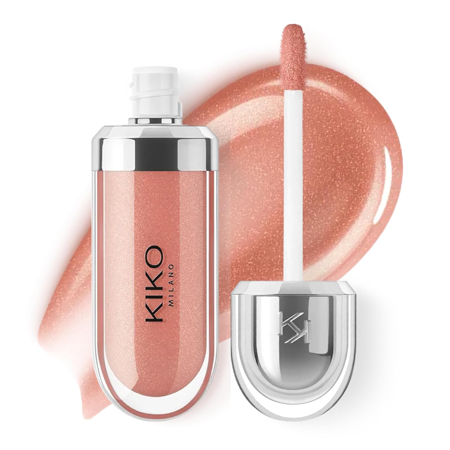 KIKO Milano 3D Hydra Lip Gloss – High Shine, Hydrating, Plumping, Non-Sticky, Moisturizing Lip Makeup Color:19 Cream Cashmere