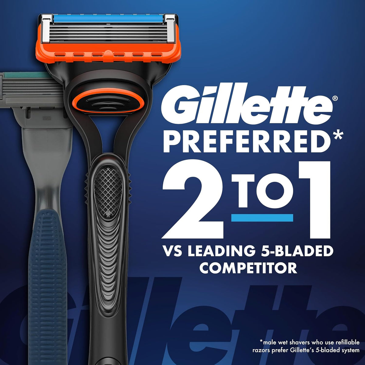 Gillette Fusion Manual Men's Razor Blade Refills, 12 Count, Mens Razors / Blades