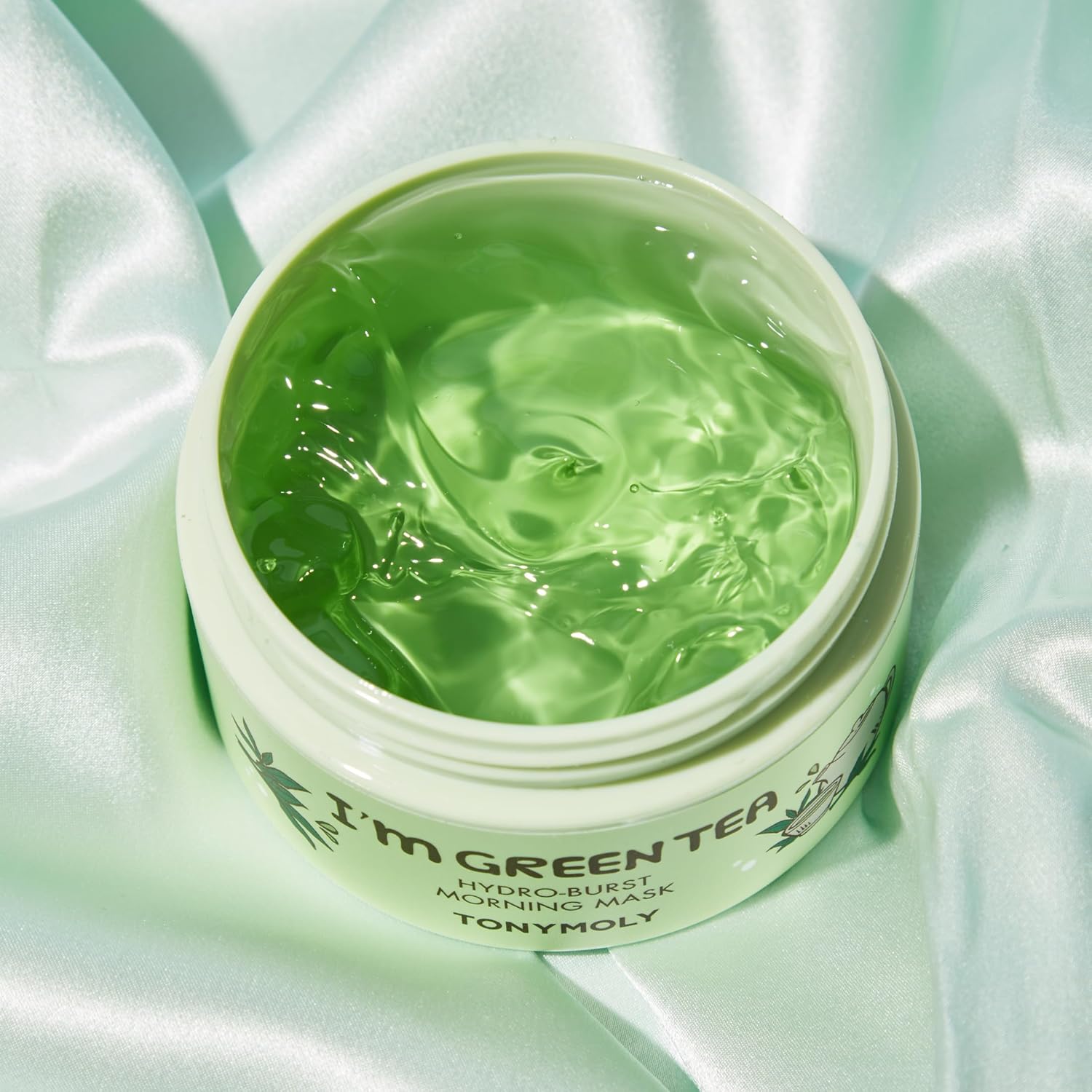 TONYMOLY I’m Green Tea Hydro Burst Morning Mask – Refreshing Gel Mask for Dull, Tired Skin – Hydrating, Calming, with Green Tea, Bamboo & Centella Asiatica Extracts – Paraben & Alcohol Free