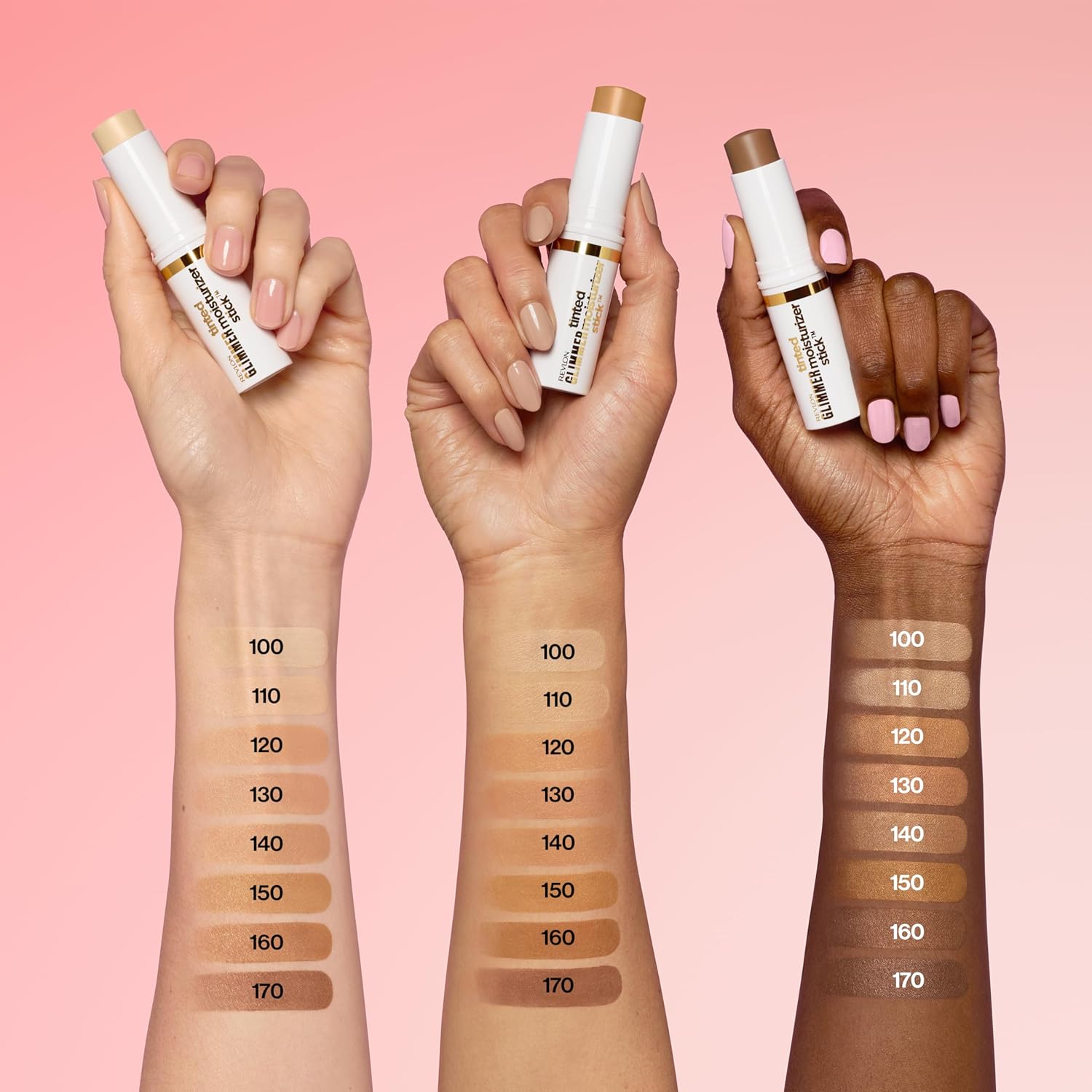 Revlon Glimmer Tinted Moisturizer Stick for Face, Light Coverage Skin Tint, Hydrating Skincare-Infused Makeup, 130, 0.31 oz